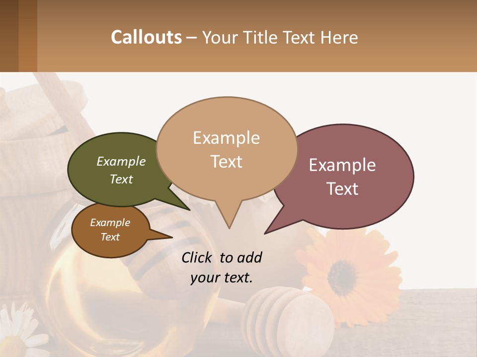 Food Space Camomile PowerPoint Template