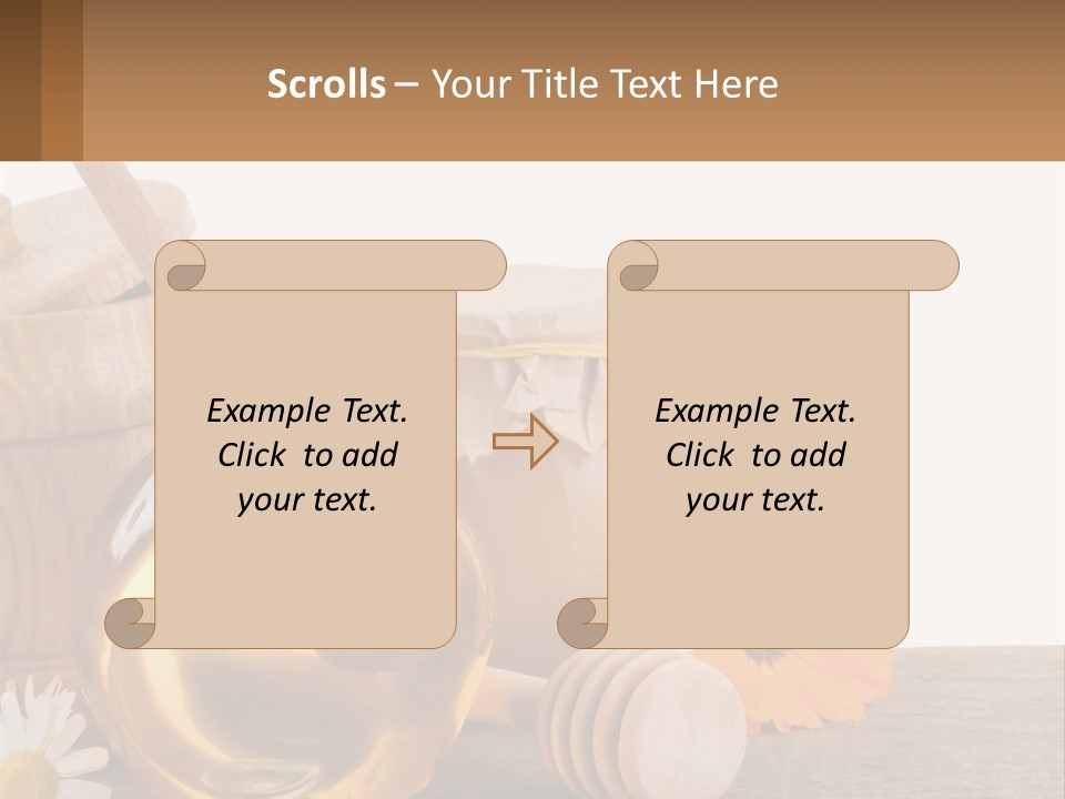 Food Space Camomile PowerPoint Template