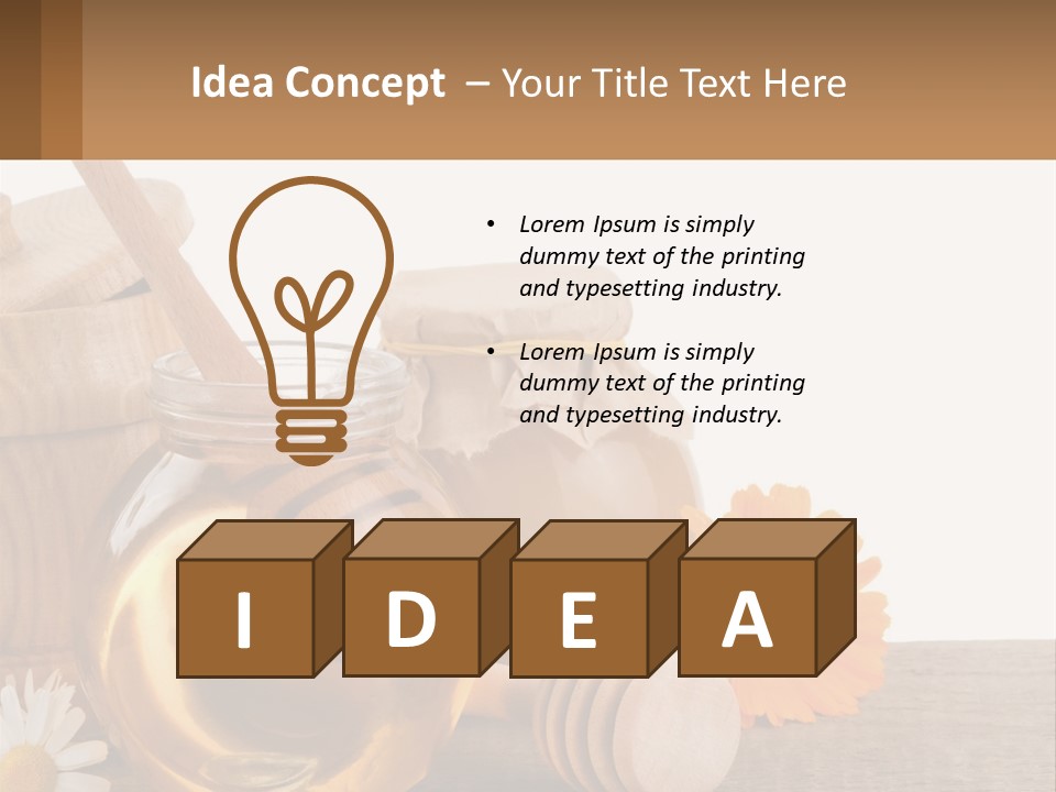 Food Space Camomile PowerPoint Template