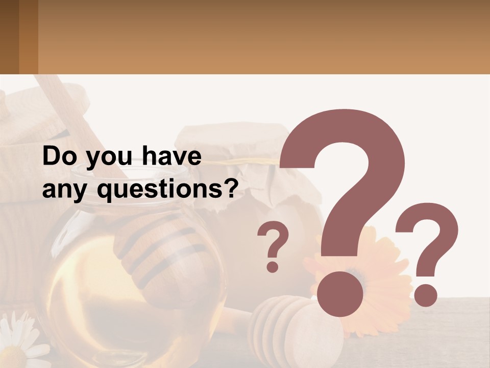 Food Space Camomile PowerPoint Template