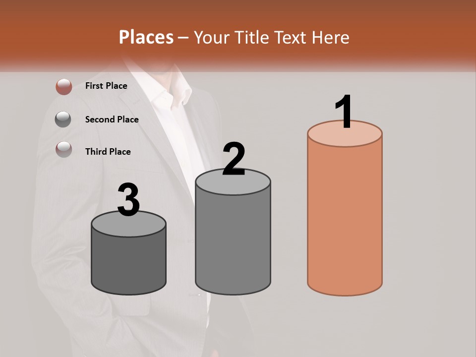 Model Copyspace Businessman PowerPoint Template