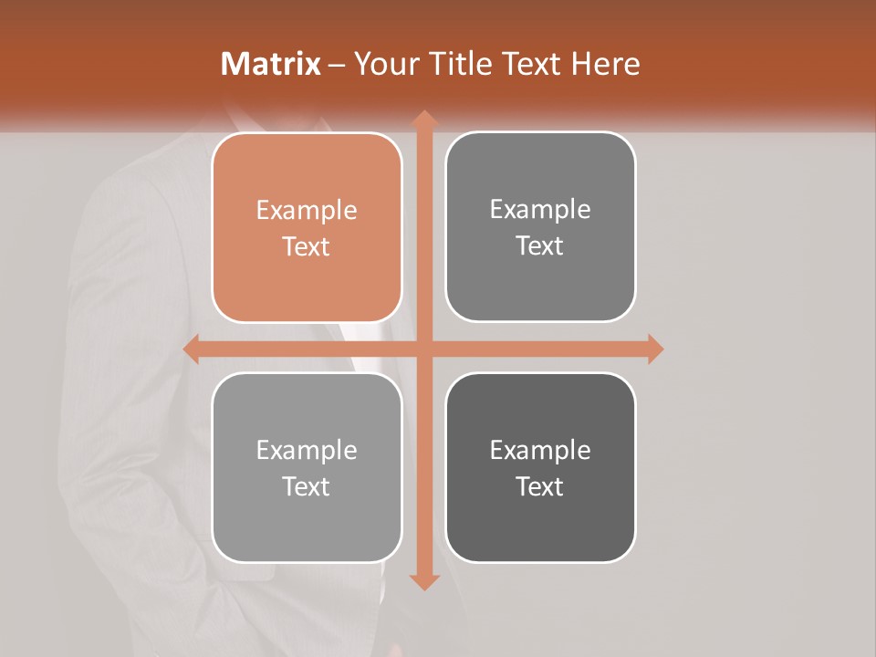 Model Copyspace Businessman PowerPoint Template