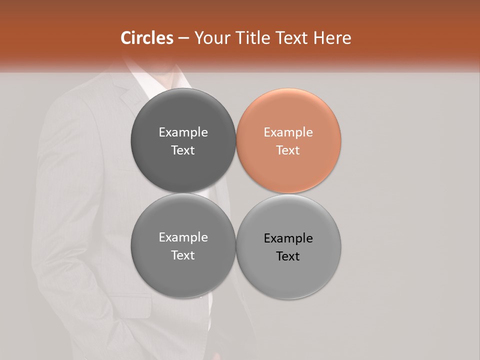 Model Copyspace Businessman PowerPoint Template