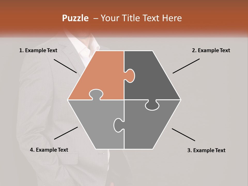 Model Copyspace Businessman PowerPoint Template