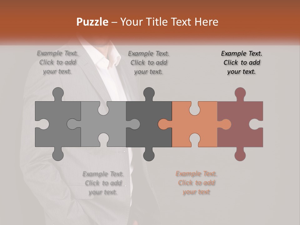 Model Copyspace Businessman PowerPoint Template
