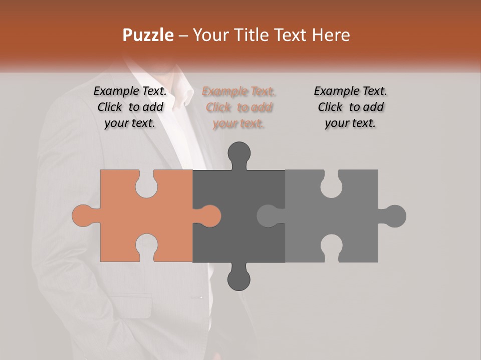 Model Copyspace Businessman PowerPoint Template