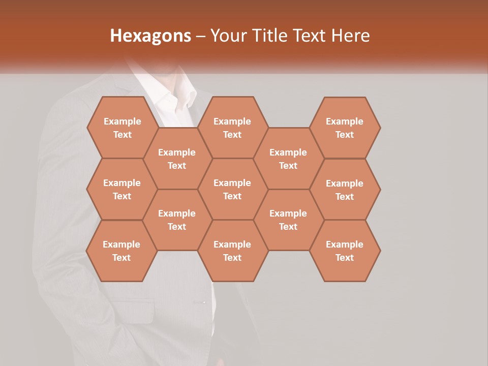 Model Copyspace Businessman PowerPoint Template