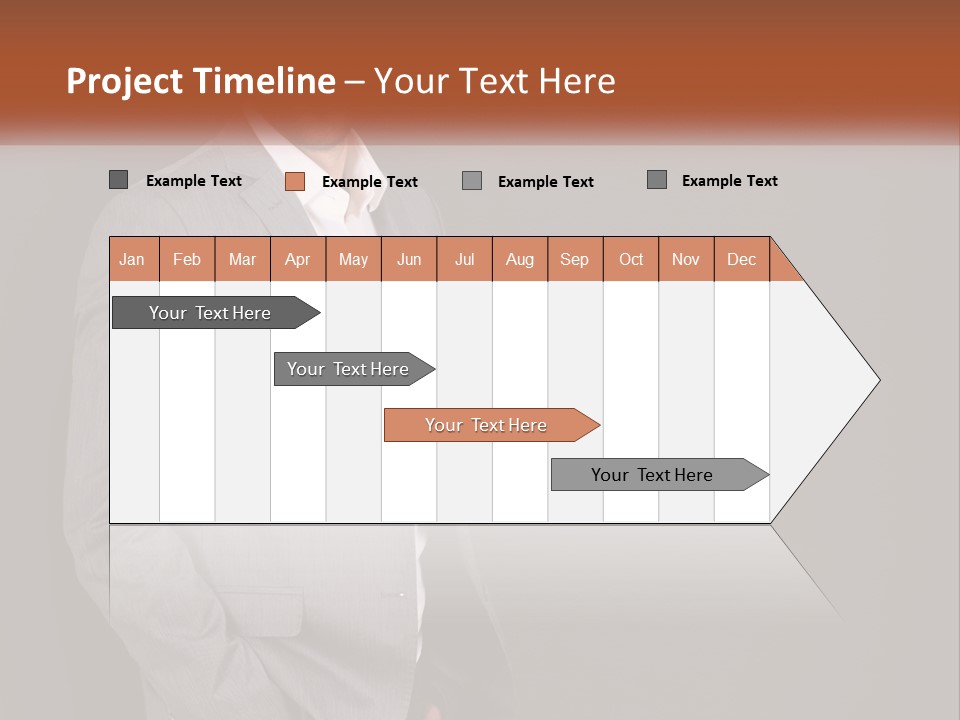 Model Copyspace Businessman PowerPoint Template