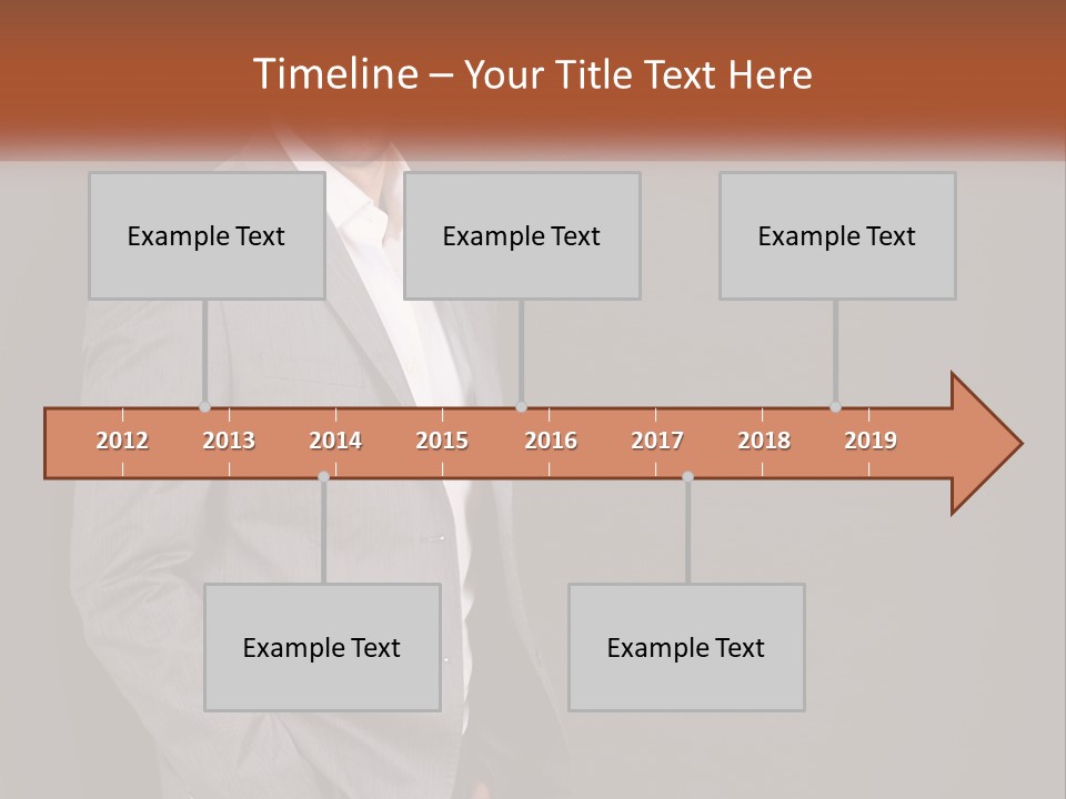 Model Copyspace Businessman PowerPoint Template