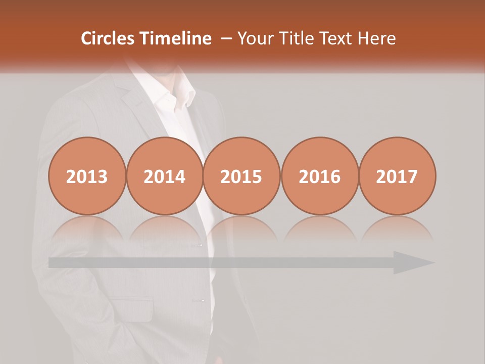 Model Copyspace Businessman PowerPoint Template