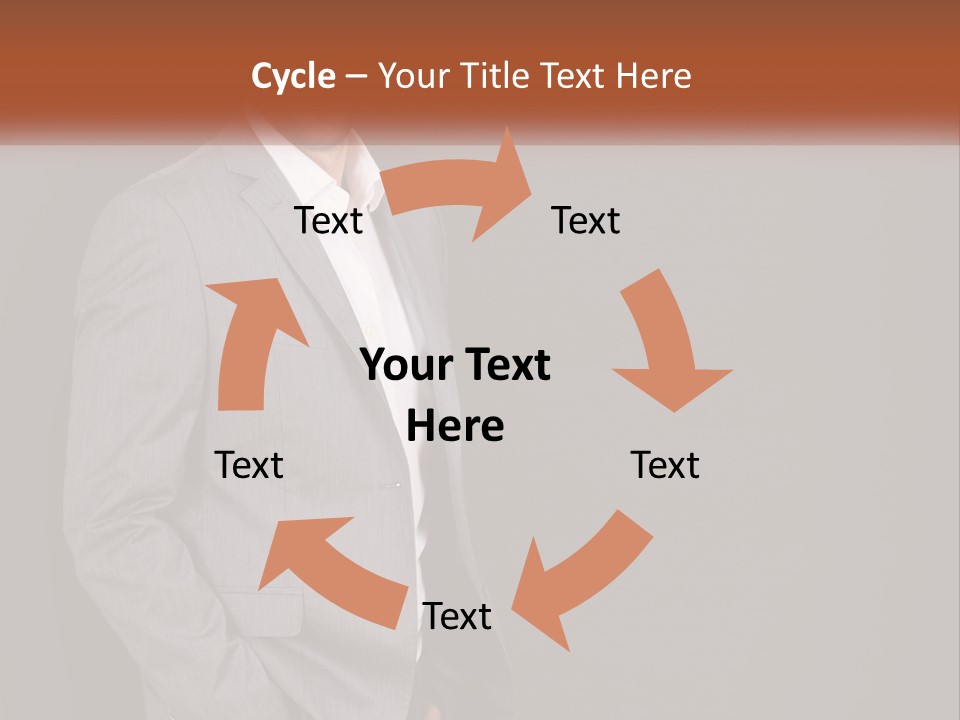Model Copyspace Businessman PowerPoint Template