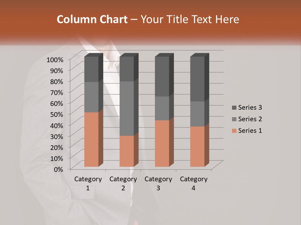 Model Copyspace Businessman PowerPoint Template