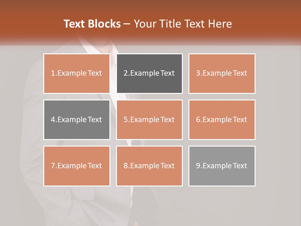 Model Copyspace Businessman PowerPoint Template