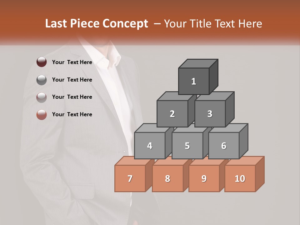 Model Copyspace Businessman PowerPoint Template