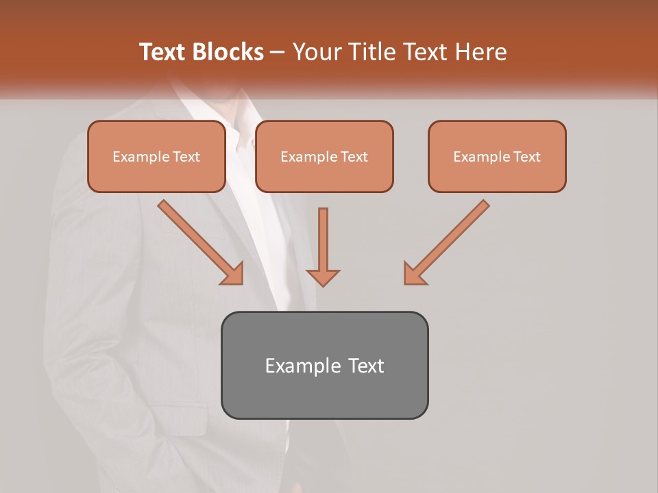 Model Copyspace Businessman PowerPoint Template