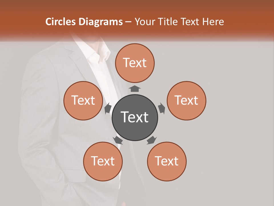 Model Copyspace Businessman PowerPoint Template