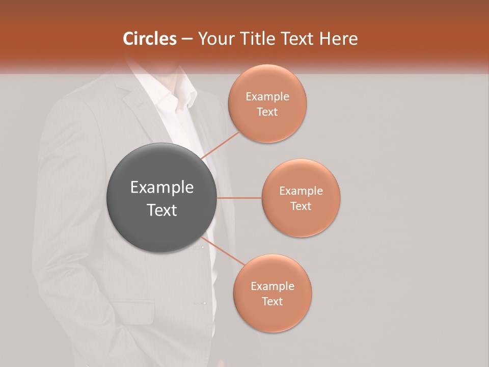 Model Copyspace Businessman PowerPoint Template