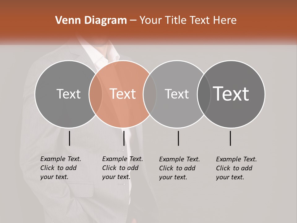 Model Copyspace Businessman PowerPoint Template