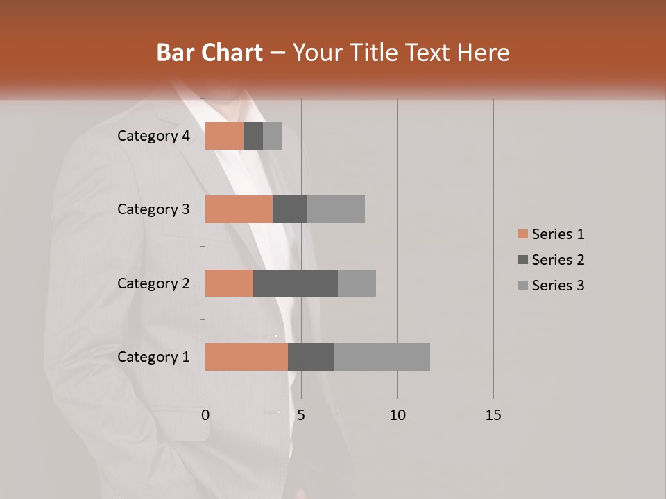 Model Copyspace Businessman PowerPoint Template