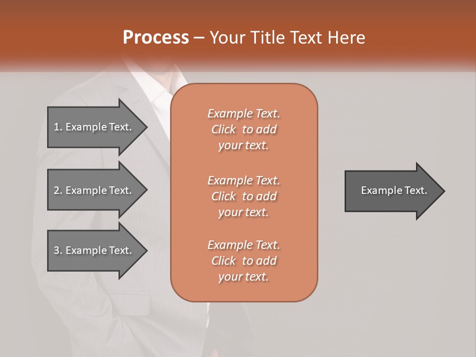 Model Copyspace Businessman PowerPoint Template