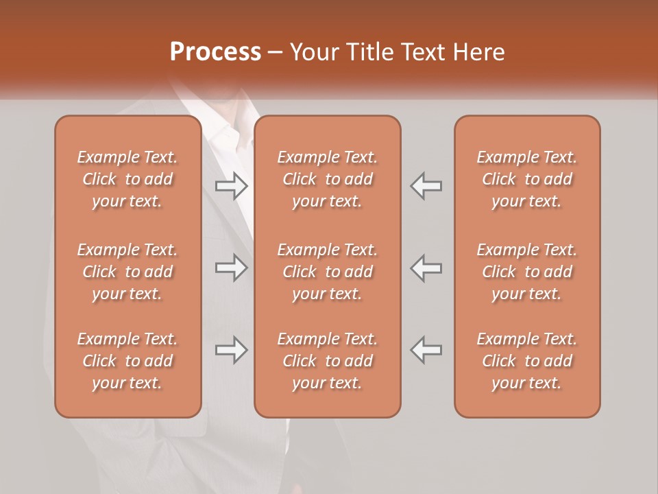 Model Copyspace Businessman PowerPoint Template