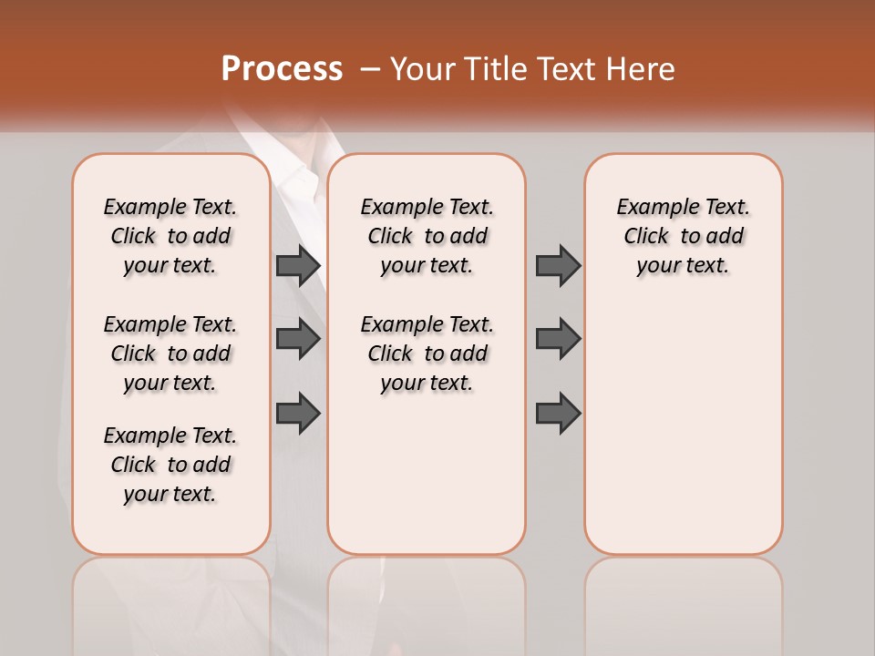 Model Copyspace Businessman PowerPoint Template
