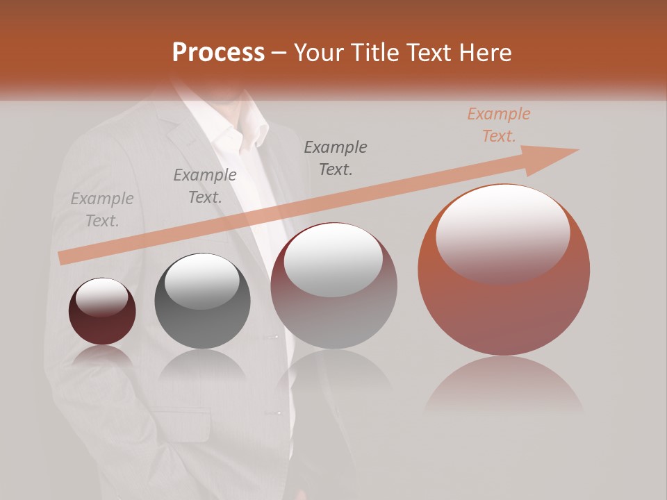 Model Copyspace Businessman PowerPoint Template