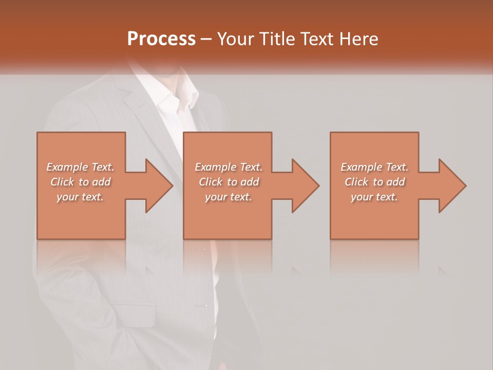 Model Copyspace Businessman PowerPoint Template