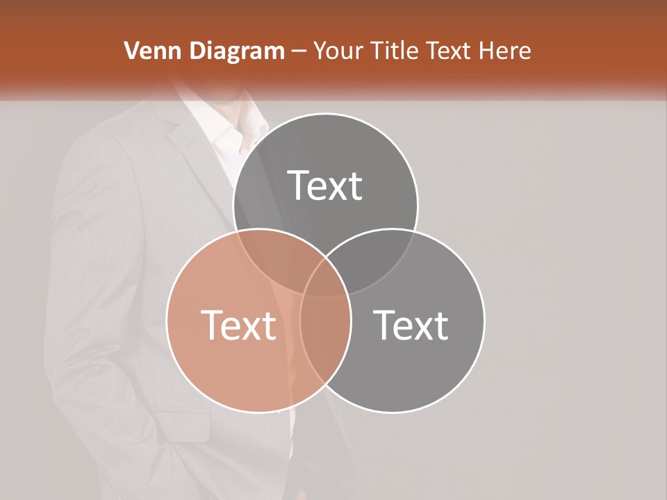 Model Copyspace Businessman PowerPoint Template