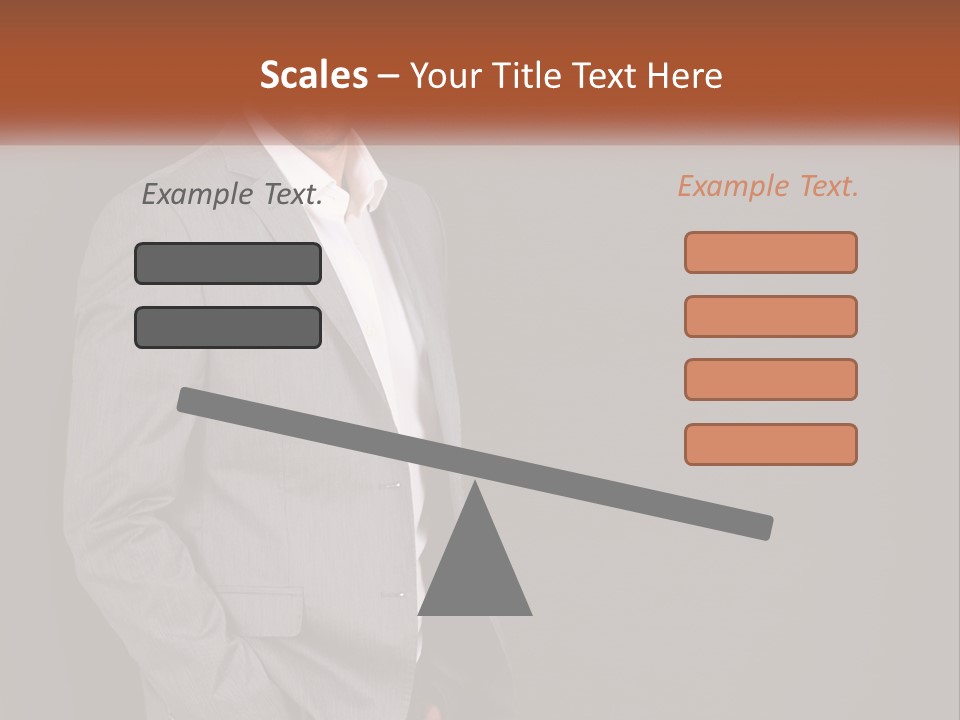 Model Copyspace Businessman PowerPoint Template