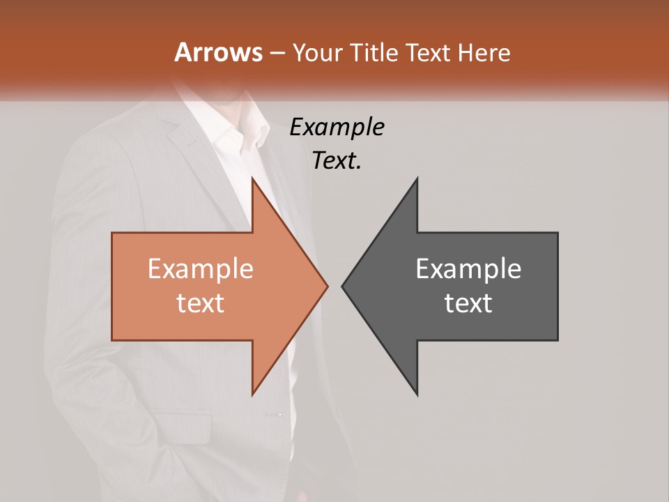 Model Copyspace Businessman PowerPoint Template