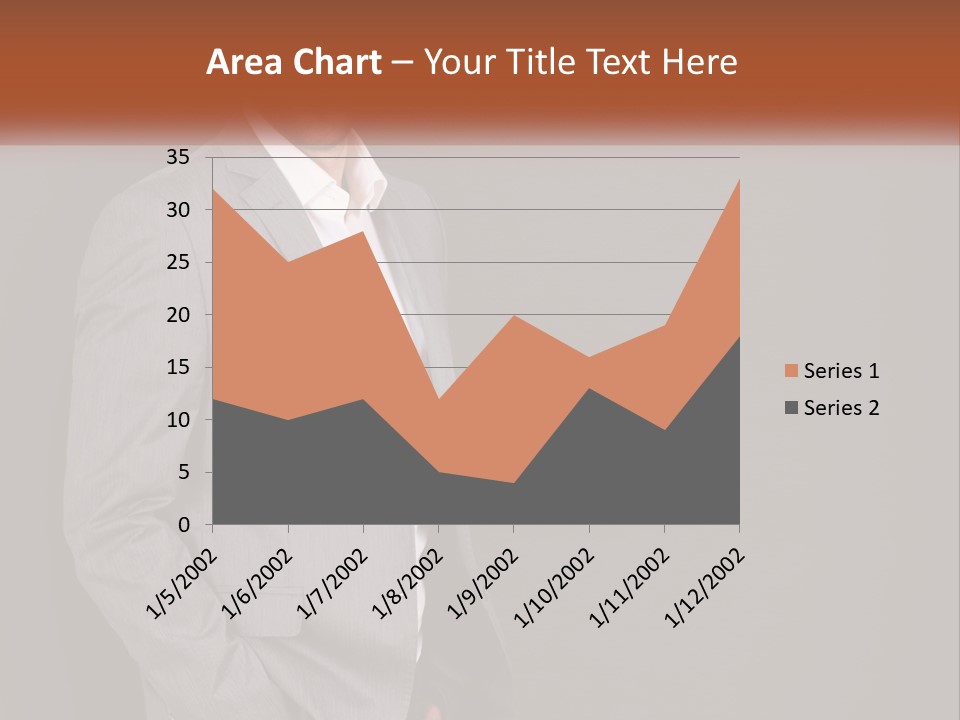 Model Copyspace Businessman PowerPoint Template