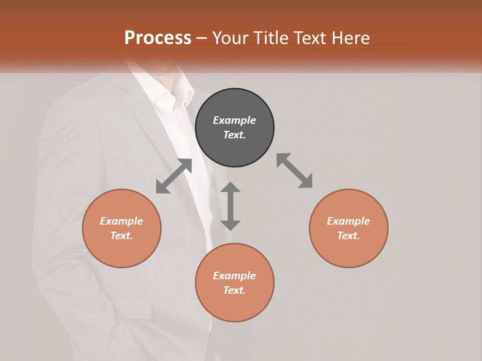 Model Copyspace Businessman PowerPoint Template