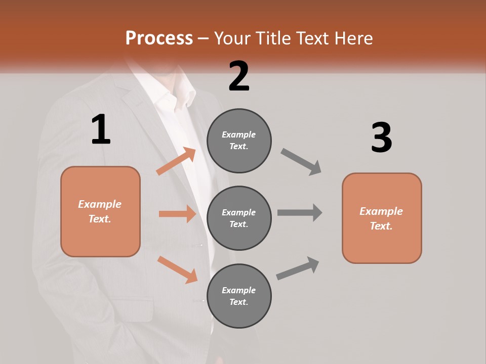 Model Copyspace Businessman PowerPoint Template