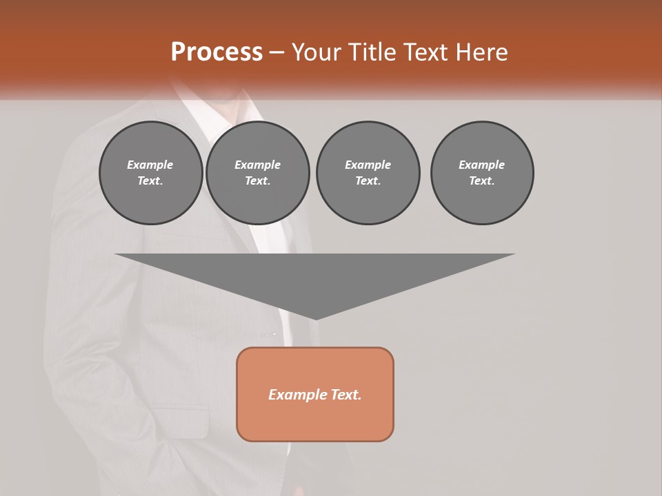 Model Copyspace Businessman PowerPoint Template