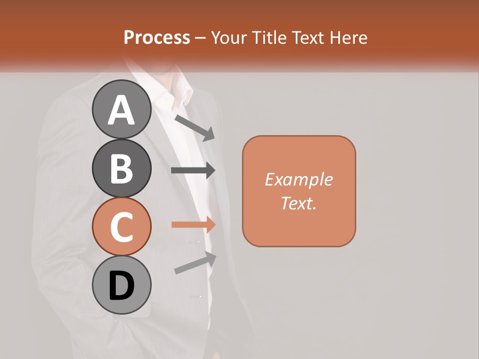 Model Copyspace Businessman PowerPoint Template