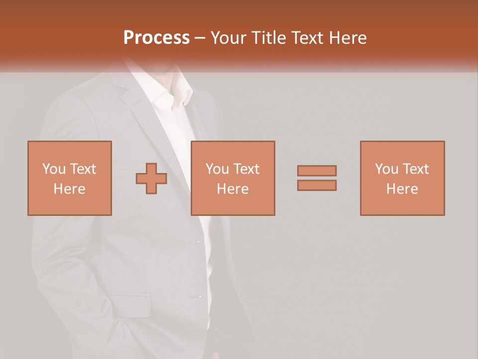 Model Copyspace Businessman PowerPoint Template