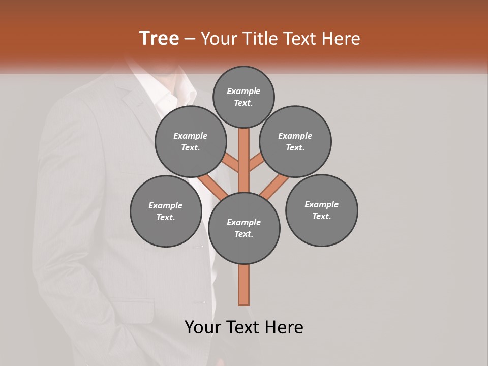 Model Copyspace Businessman PowerPoint Template