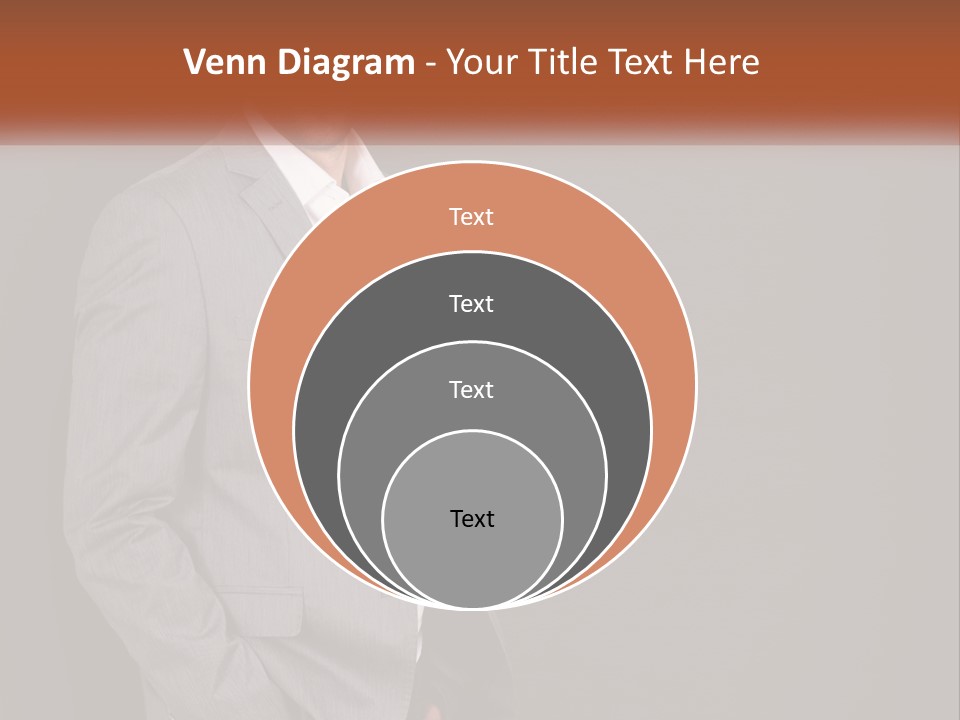 Model Copyspace Businessman PowerPoint Template