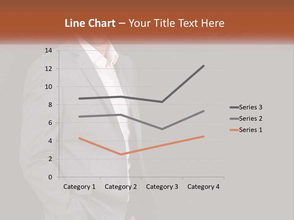 Model Copyspace Businessman PowerPoint Template