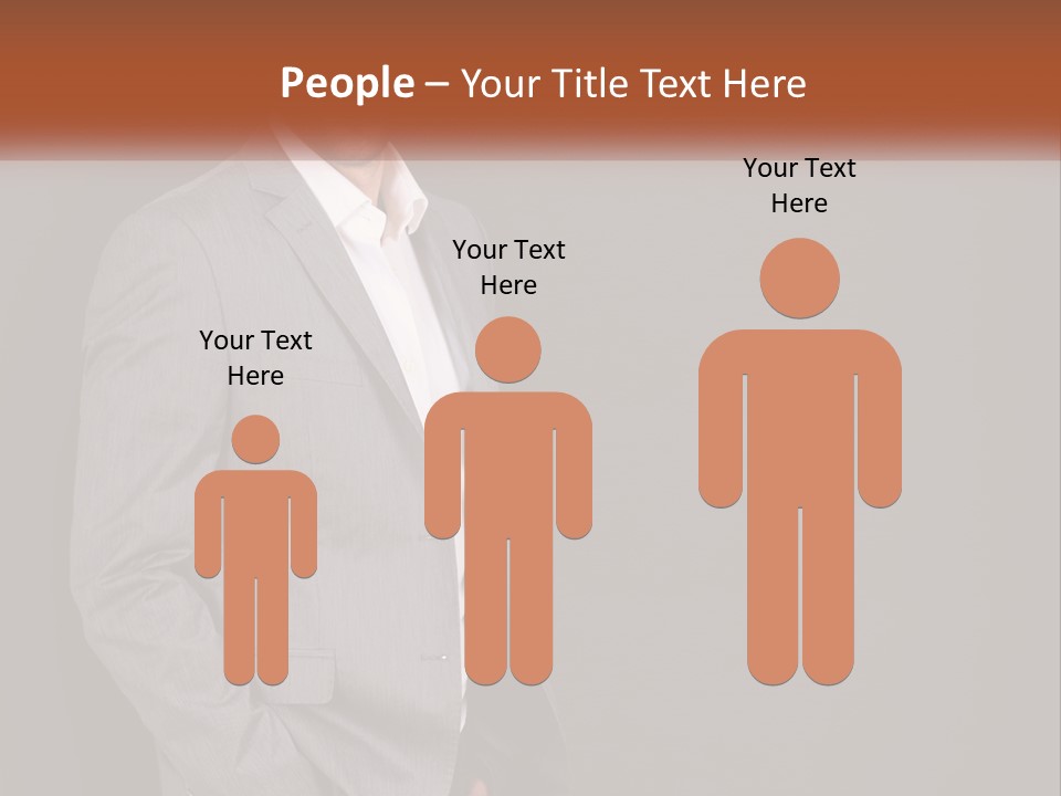 Model Copyspace Businessman PowerPoint Template