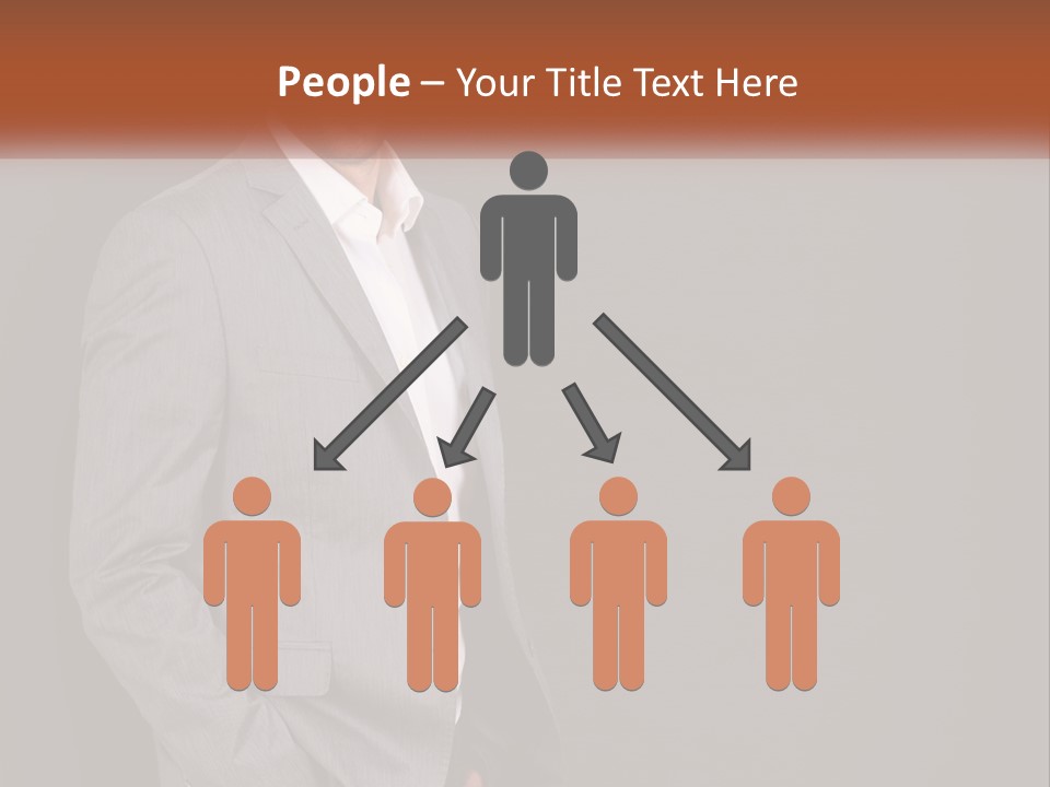 Model Copyspace Businessman PowerPoint Template