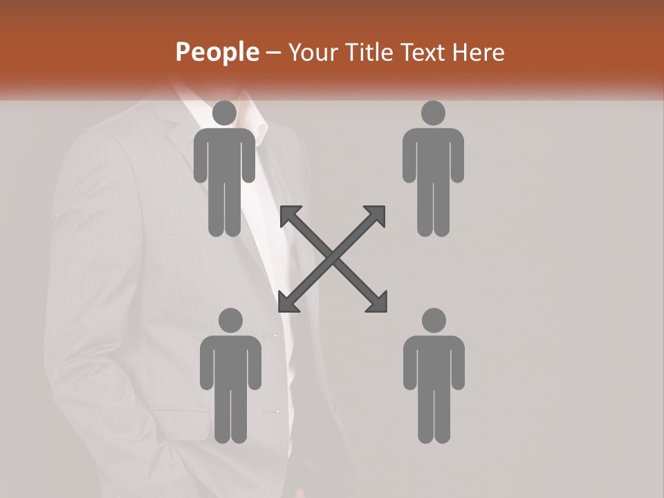 Model Copyspace Businessman PowerPoint Template