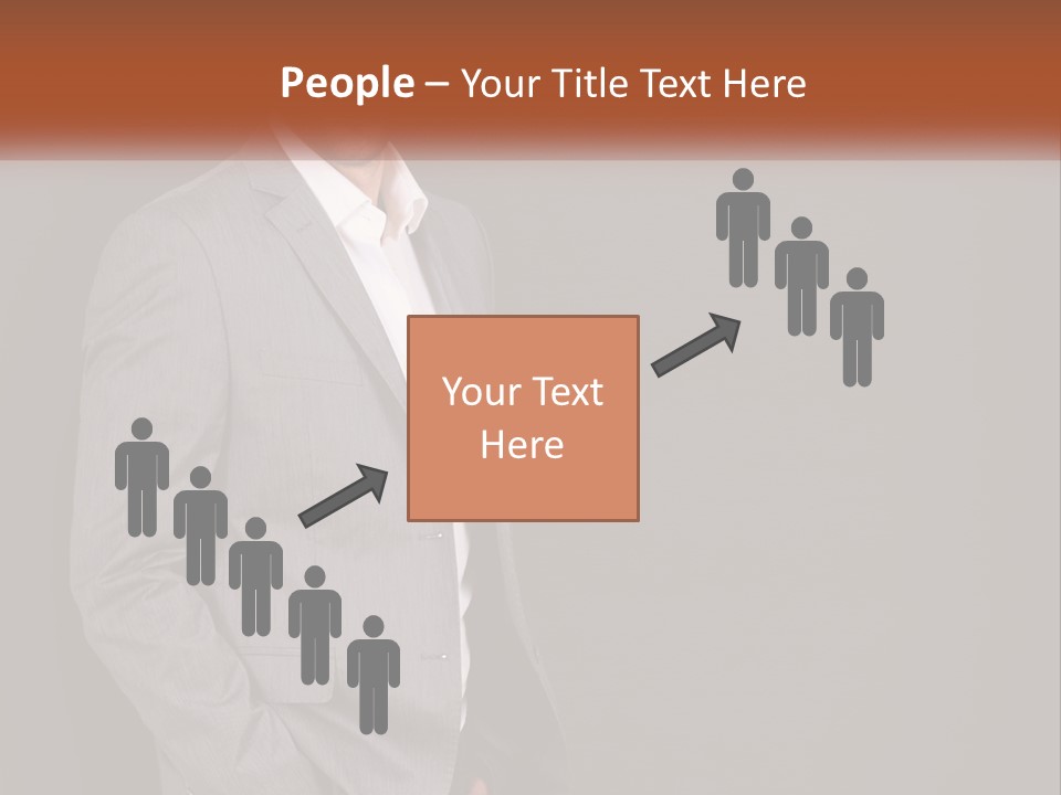 Model Copyspace Businessman PowerPoint Template