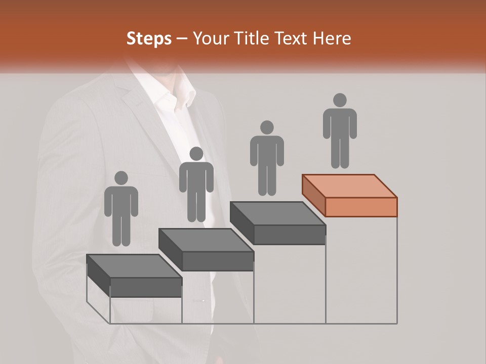 Model Copyspace Businessman PowerPoint Template