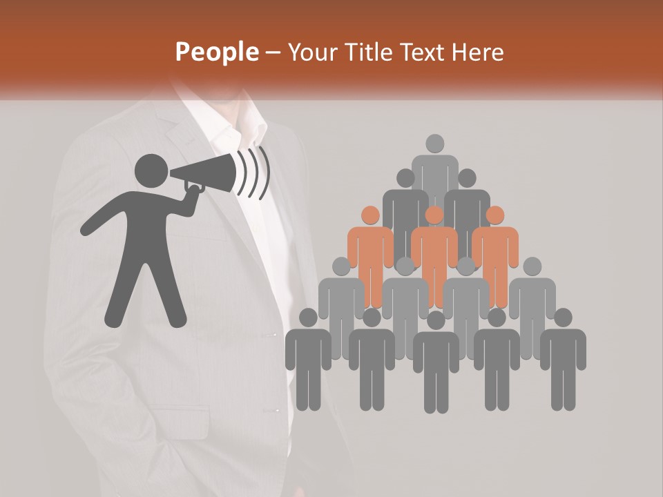 Model Copyspace Businessman PowerPoint Template