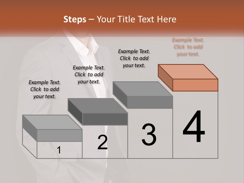 Model Copyspace Businessman PowerPoint Template