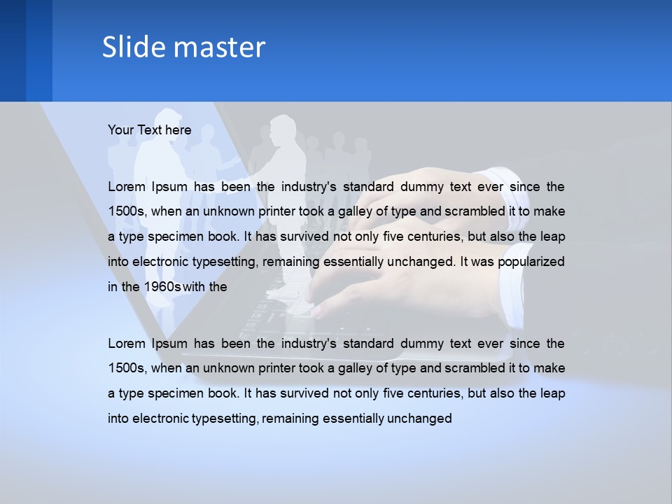 Table Communication Key PowerPoint Template
