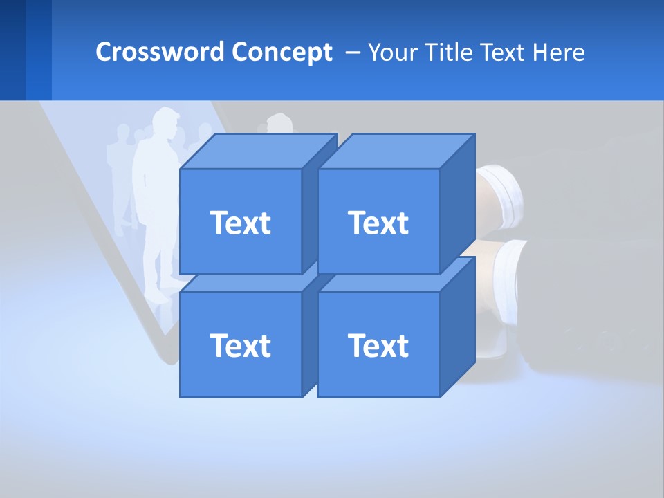 Table Communication Key PowerPoint Template