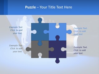Table Communication Key PowerPoint Template